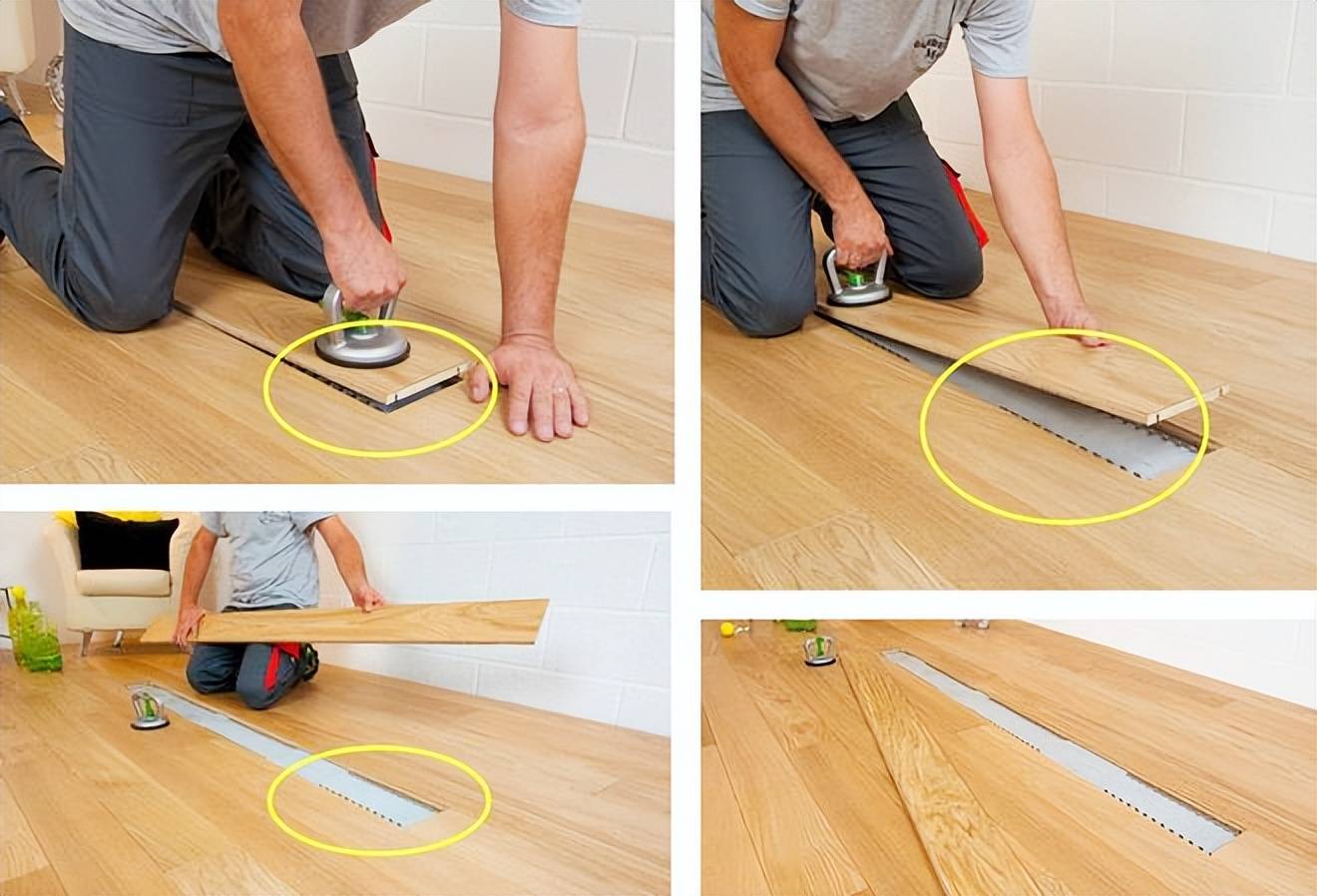 地板这样去铺第一次见整体更加省时好维修对低层高的很有利！(图2)